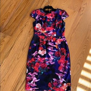 Betsy Johnson cap sleeve sheath dress